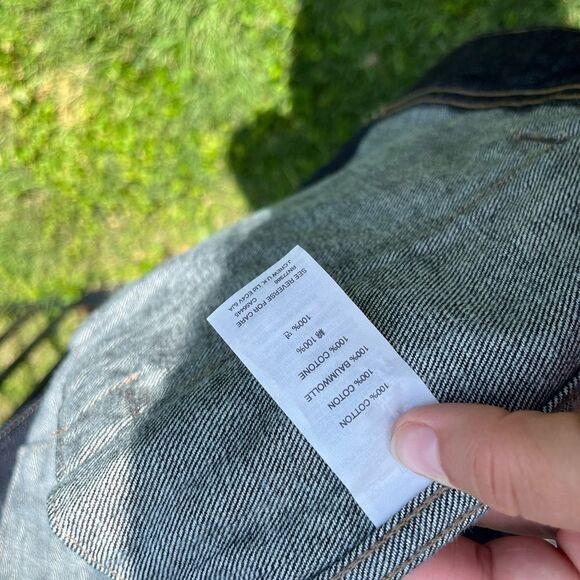 J Crew Classic Denim Jacket in Dark Blue Rinse Wash - Picture 6 of 11